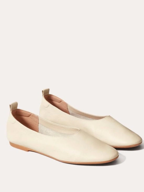 Everlane Shoes - Everlane The Day Glove cream Leather Ballet Flats women’s Sz 6.5
